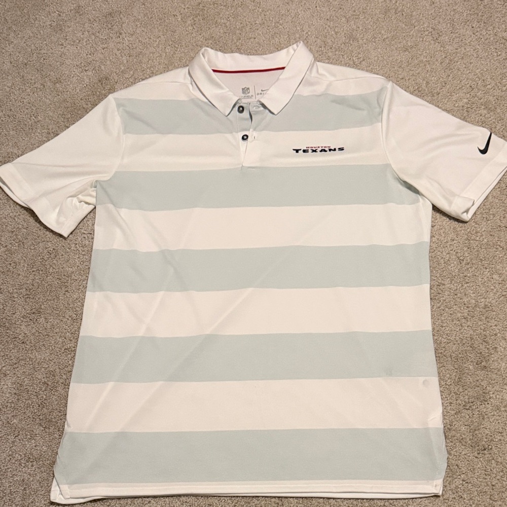 Nike Men's Polo Shirt - White and Light Gray